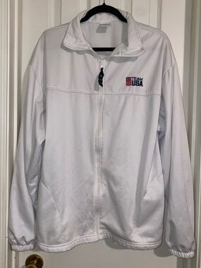 Team USA White Full-Zip Jacket - Women's